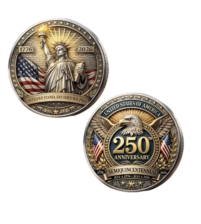 USA 250th Anniversary Coin - Commemorate a Legacy!